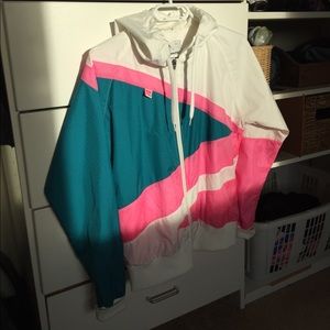 Retro vintage wind breaker.